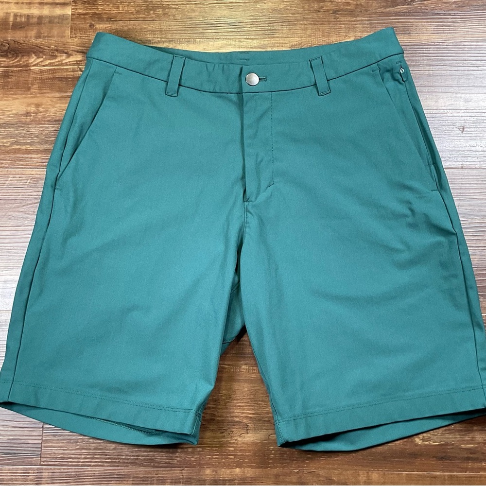 Lululemon ABC Classic-Fit Shorts 9” Warpstreme Men’s 32 Teal Green Athleisure